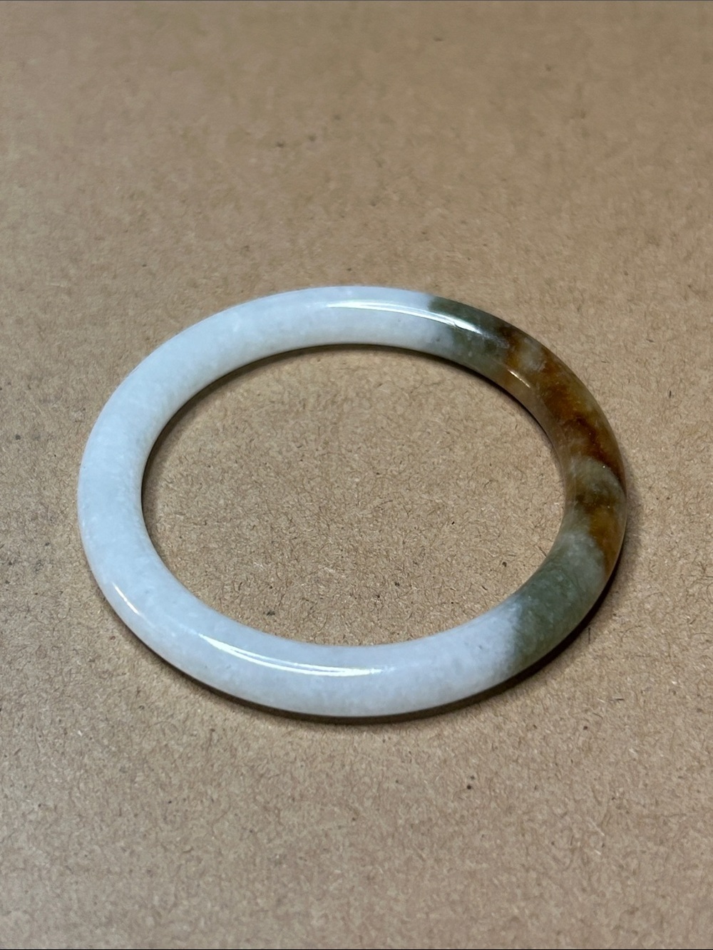 Heirloom Jade Bangle Bracelet in unique pattern